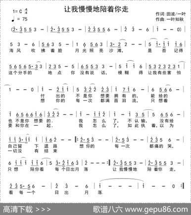 让我慢慢地陪着你走|一叶知秋
