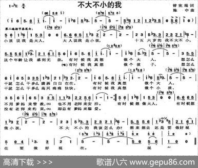 不大不小的我 - 曾宪瑞|陈中