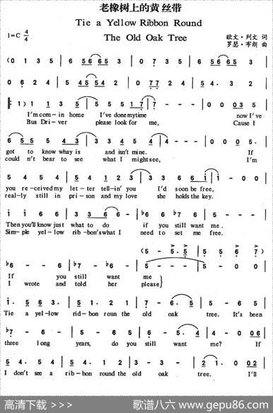 TieaYellowRibbonRoundTheOldOakTree（老橡树上的黄丝带）