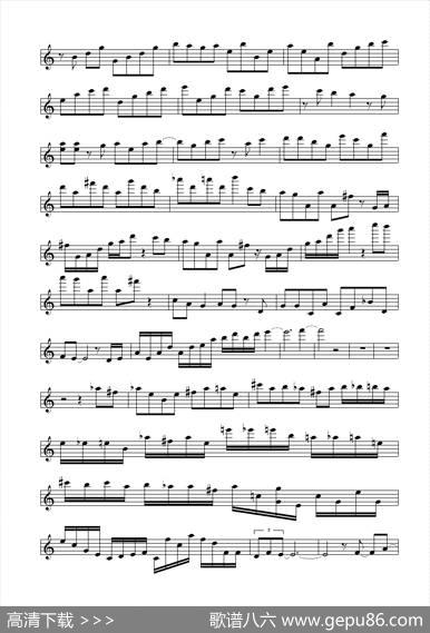 ClassicalGas（小提琴谱）