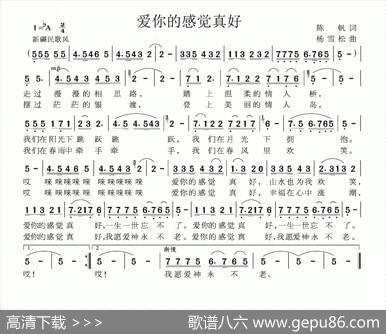 爱你的感觉真好 - 陈帆|杨雪松