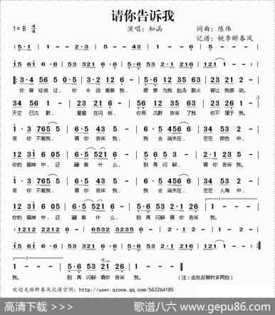 请你告诉我（陈伟词曲） - 陈伟|陈伟
