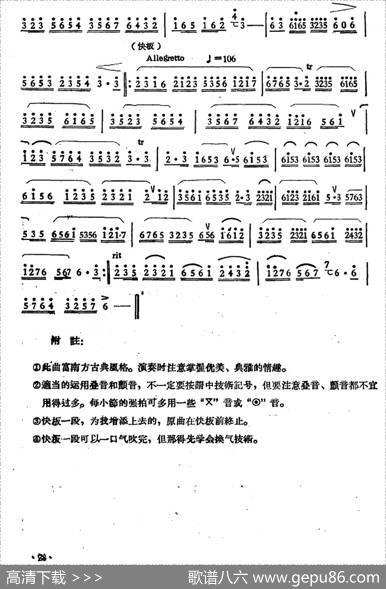鹧鸪飞（赵松庭改编版）