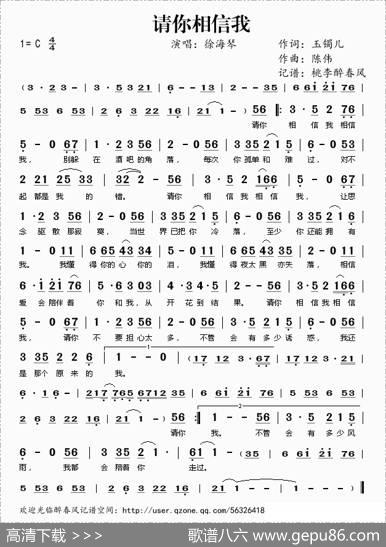 请你相信我 - 玉镯儿|陈伟