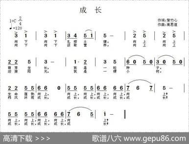 成长（紫竹心词高恩道曲） - 紫竹心|高恩道