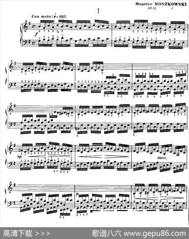 20PetitesEtudes,Op.91（20首小型练习曲）（1）|莫什科夫斯基