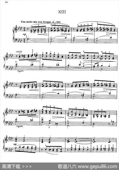 20PetitesEtudes,Op.91（20首小型练习曲）（13）|莫什科夫斯基