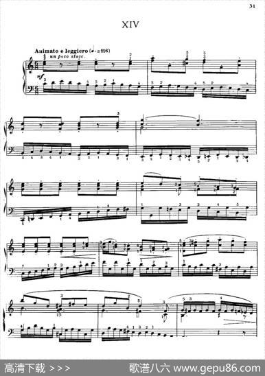 20PetitesEtudes,Op.91（20首小型练习曲）（14）|莫什科夫斯基