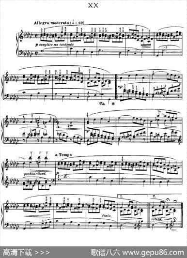 20PetitesEtudes,Op.91（20首小型练习曲）（20）|莫什科夫斯基