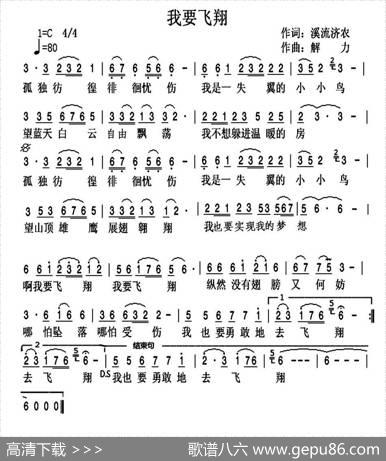 我要飞翔（翁济农词解力曲） - 翁济农|解力
