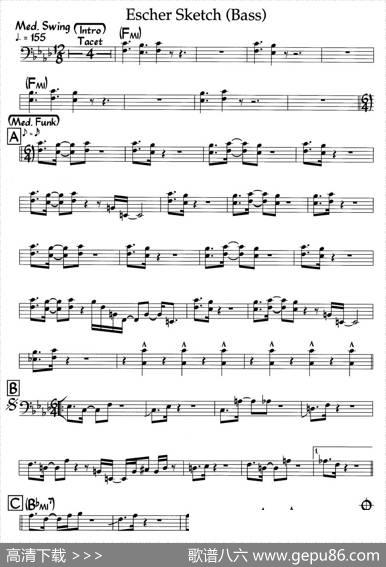 EscherSketch(Bass)（爵士钢琴曲）