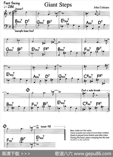 GiantSteps（巨人脚步）（爵士钢琴曲）