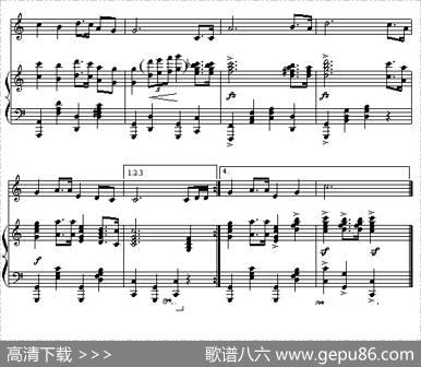 我们走在大路上（钢琴伴奏谱）|劫夫词曲、罗平编配