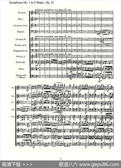 SymphonyNo.1inCMajor,Op.21（C大调第一交响曲Op.2）