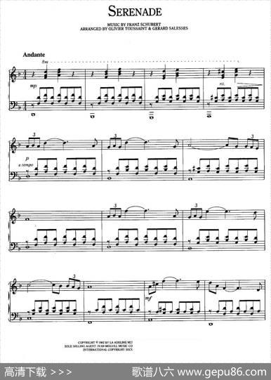 Serenade（小夜曲）（理查德·克莱德曼演奏版）