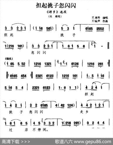 [河南曲剧]担起挑子忽闪闪（《游乡》选段杜娟唱）|王咏声