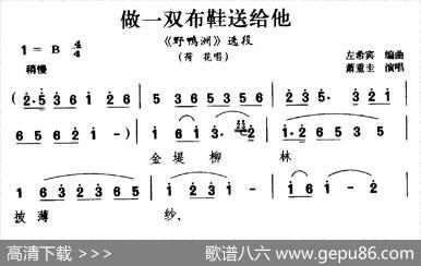 [湖南花鼓戏]做一双布鞋送给他（《野鸭洲》选段荷花唱）