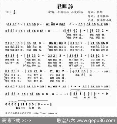 君卿辞 - 恨醉|音频怪物
