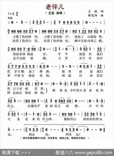 老伴儿（王斌词薛茂伟曲） - 王斌|薛茂伟