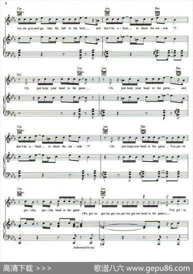 [美]Get'chaHeadInTheGame（正谱）