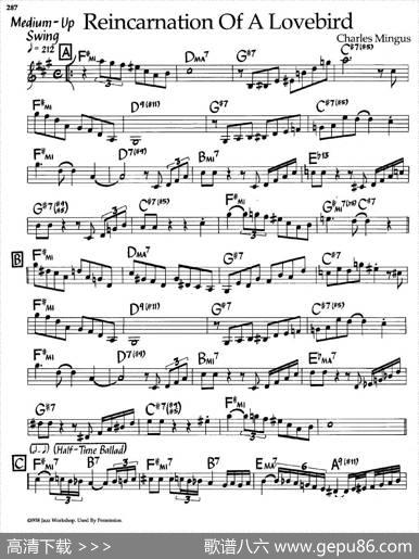 ReincarnationofaLovebird（爵士钢琴曲）