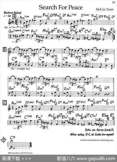SearchForPeace（爵士钢琴曲）