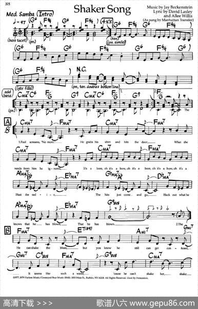 ShakerSong（爵士钢琴曲）