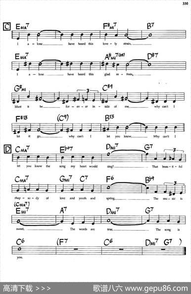 TheSongIsYou（爵士钢琴曲）