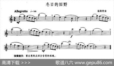 冬日的田野|福斯特