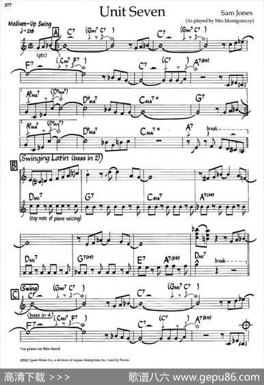UnitSeven（爵士钢琴曲）