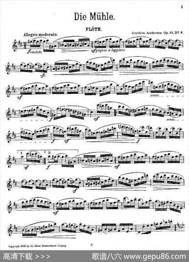 DieMühle（Op.55No.4）|[丹麦]安德森