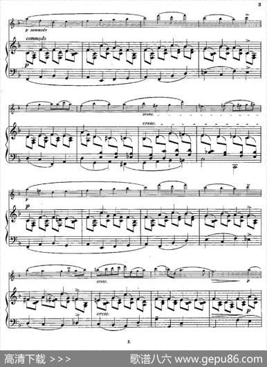 Albumblatt（Op.55No.7）（长笛+钢琴伴奏）|[丹麦]安德森