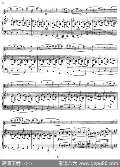 Albumblatt（Op.55No.7）（长笛+钢琴伴奏）|[丹麦]安德森