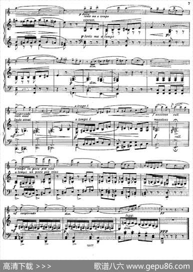 Serenademelancolique（Op.57No.2）（长笛+钢琴伴奏）|[丹麦]安德森