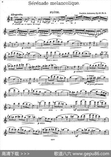 Serenademelancolique（Op.57No.2）|[丹麦]安德森