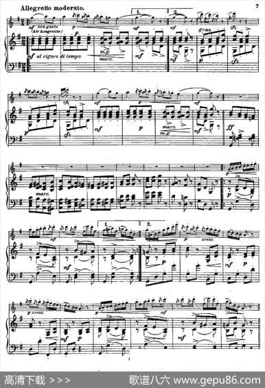 IntroductionetCaprice（Op.58）（长笛+钢琴伴奏）|[丹麦]安德森