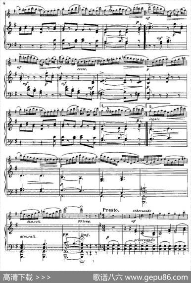 Fantaisiesnationales.Ecossais.（Op.59No.2）（长笛+钢琴伴奏）|[丹麦]安德森