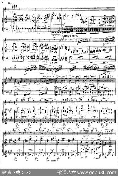 Fantaisiesnationales.Italien.（Op.59No.5）（长笛+钢琴伴奏）|[丹麦]安德森
