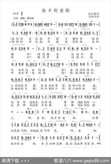 故乡的老街 - 陈世慧|高福友