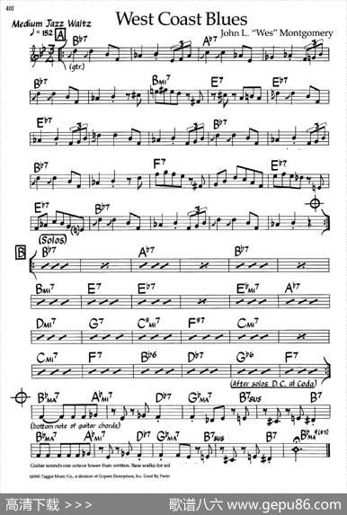WestCoastBlues（爵士钢琴曲）