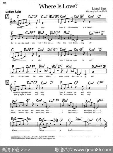 WhereIsLove（爵士钢琴曲）