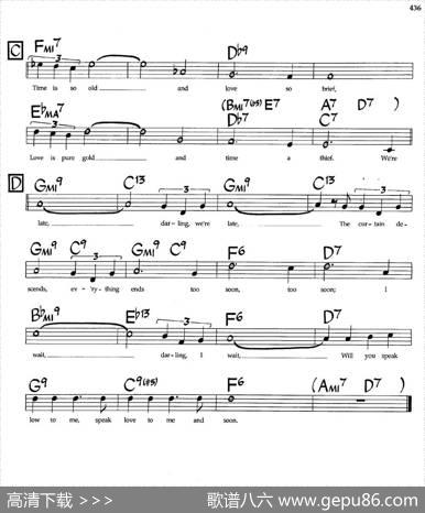 SpeakLow（带和弦五线谱）