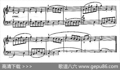 小步舞曲（练习三和弦的琶音）|巴赫