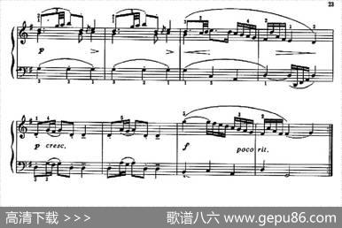 波罗涅兹舞曲（练习强弱的对比及旋律的清晰）|巴赫