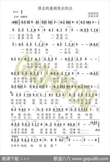 陕北的婆娘陕北的汉（张树琦词高福友曲） - 张树琦|高福友