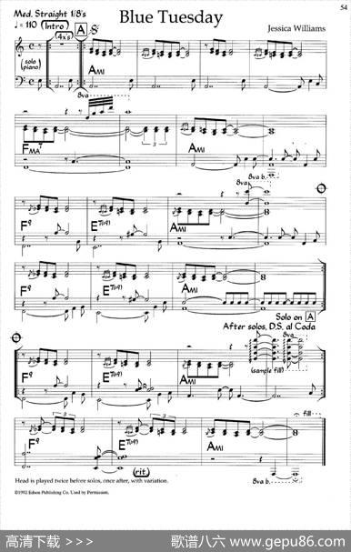 BlueTuesday（爵士钢琴曲）