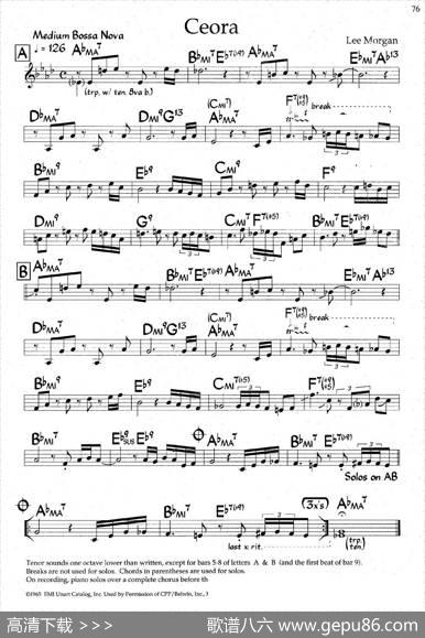 Ceora（爵士钢琴曲）