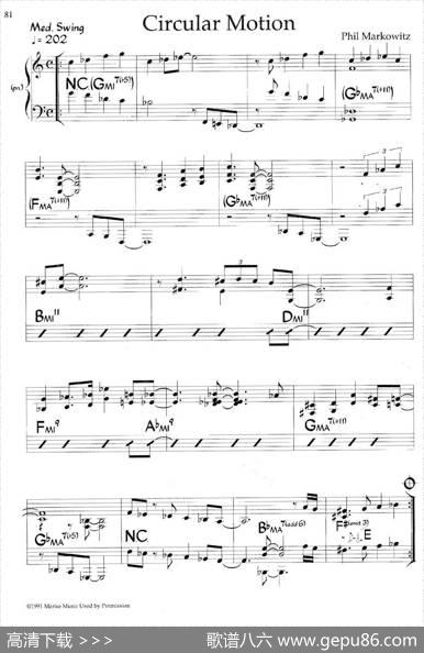 CircularMotion（爵士钢琴曲）