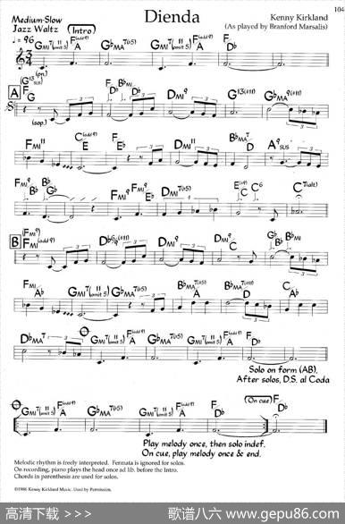 Dienda（爵士钢琴曲）
