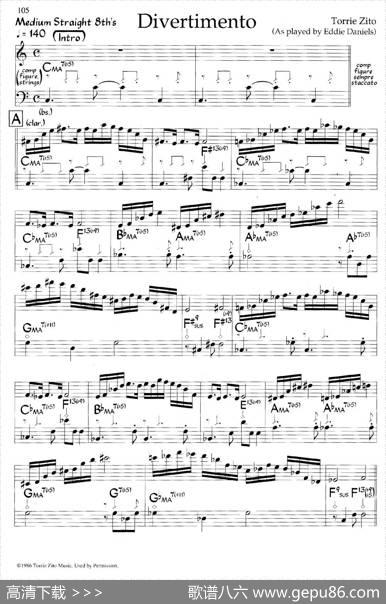 Divertimento（爵士钢琴曲）
